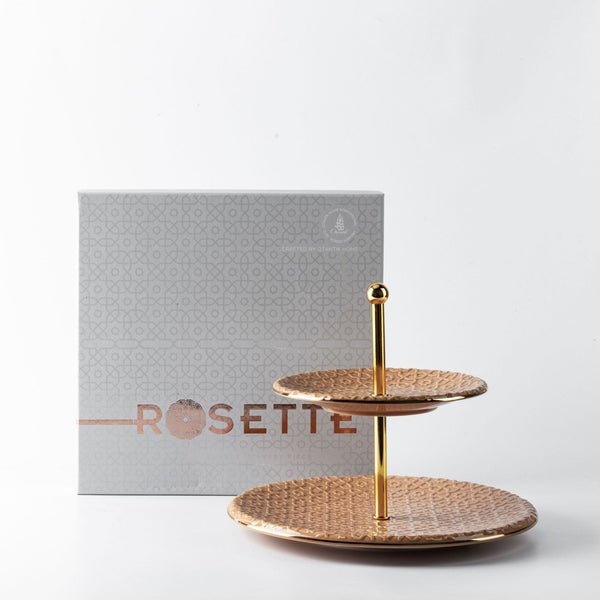 Serving Stand From Rosette - Orange