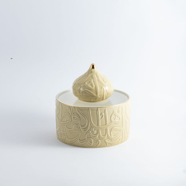 Acrylic Date Bowl From Diwan M - Ivory