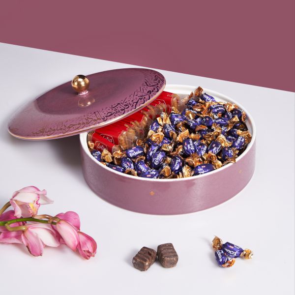 Large Date Bowl From Joud - Purple