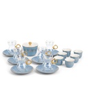 Tea And Arabic Coffee Set 19Pcs From Joud - Blue