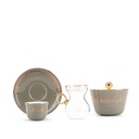 Tea And Arabic Coffee Set 19Pcs From Joud - Grey