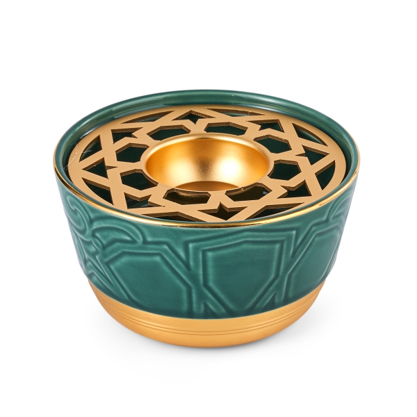 Incense Burner With Elegant Design Of 4 Pieces From Majlis - Green