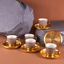 Tea Porcelain Set 12 Pcs From Majlis - Brown