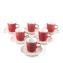 Porcelain Tea Sets For One Person From Rattan - Red