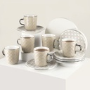 Porcelain Tea Sets For One Person From Rattan - Beige