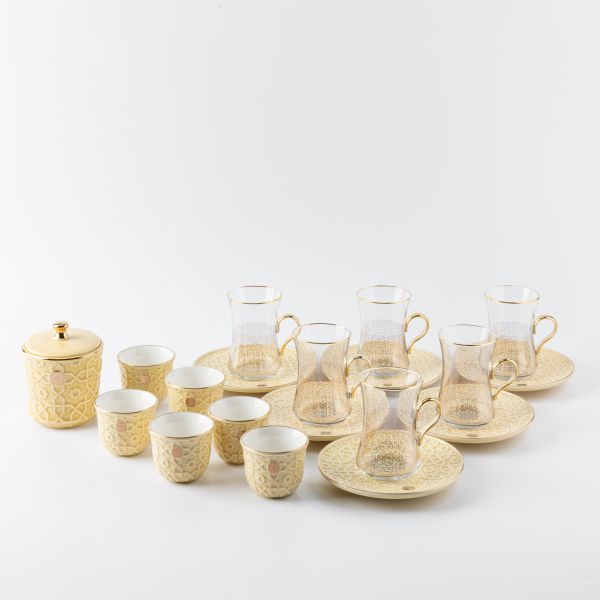 Tea And Arabic Coffee Set From Rossete - Ivory