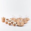 Tea And Arabic Coffee Set From Rossete - Orange