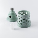 Large electronic Candle From Rosette - Blue