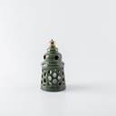 Small electronic Candle From Rosette - Green