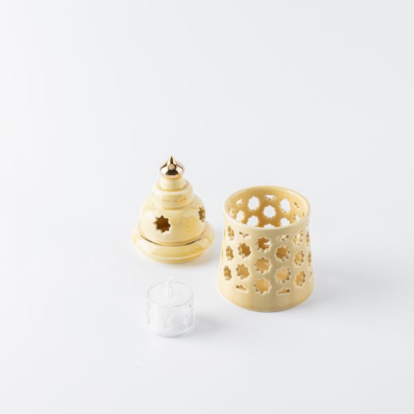 Small electronic Candle From Rosette - Ivory