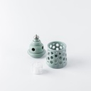 Small electronic Candle From Rosette - Blue