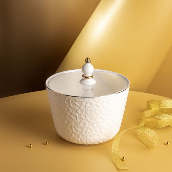  Large Porcelain Vase From Crown - Gold
