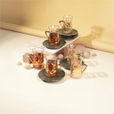 Tea Glass Set 12 Pcs From Diwan -  Green