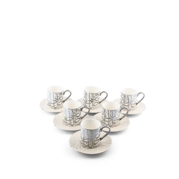 Porcelain Tea Cups 12 pcs From Diwan -  Pearl