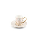 Porcelain Tea Cups 12 pcs From Diwan -  Beige