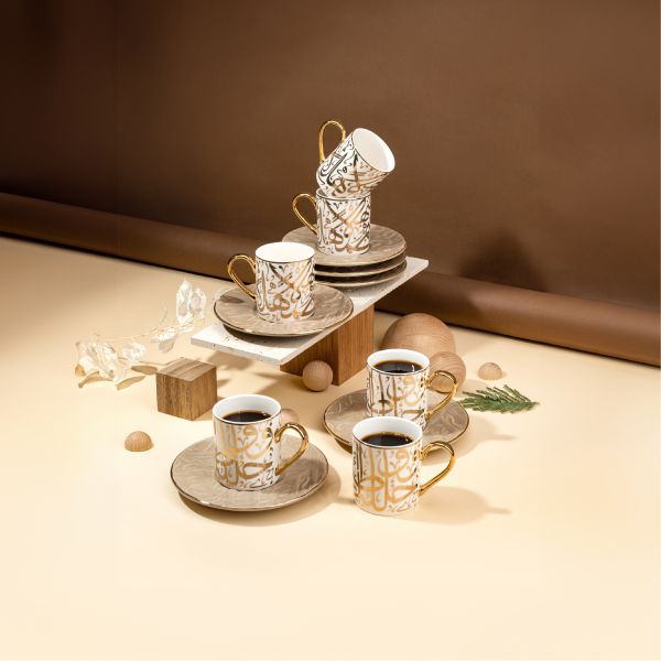 Turkish Coffee Set 12 pcs From Diwan -  Coffee