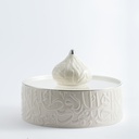 Large Acrylic Date Bowl From Diwan -  Pearl