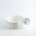 Large Date Bowl From Nour - White