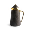 دلة للشاي أو القهوة من تاج - ذهبي في أسود