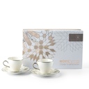 Tea Porcelain Set 12 Pcs From Amal -Grey