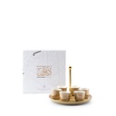 Arabic Coffee Set With Cup Holder From Diwan -  Ivory