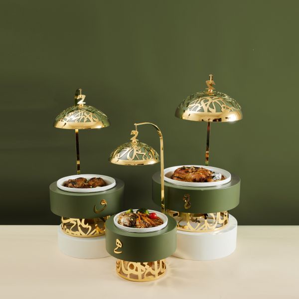 3 Sizes Full Serving Buffet Set - Green