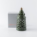 Medium electronic Candle From Rosette - Green