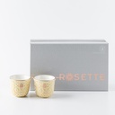 Arabic Coffee Set From Rosette - Ivory