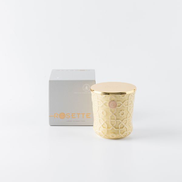 Large Luxury Scented candle From Rosette - Ivory