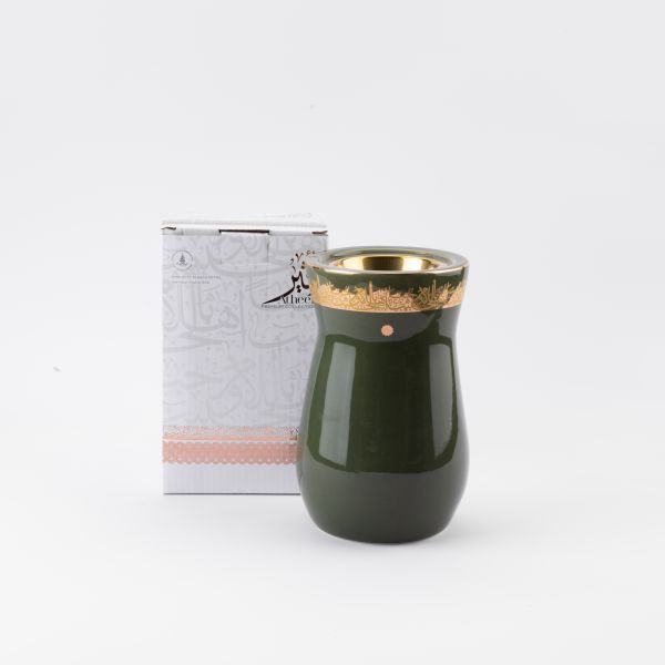 Incense Burner From Ather - Olive + Gold