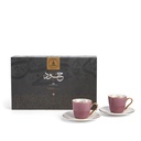 Tea Porcelain Set 12 Pcs From Joud -Purple