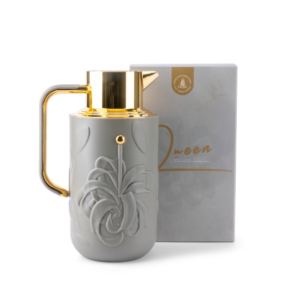 Vacuum Flask For Tea And Coffee From Queen - Grey