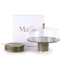 Cake  Serving Set 9Pcs From Majlis - Grey