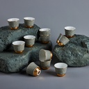 Arabic Coffee Cups Set 12 Pcs From Majlis - Grey