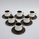 6cup 6saucer 200CC - BLACK   