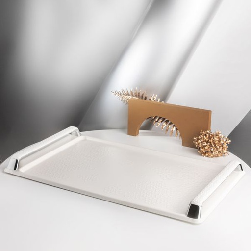 [TH0039] Serving Tray From Crown - Pearl