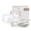 Cake  Serving Set 9Pcs From Amal - Grey