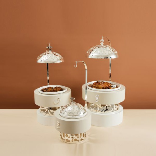 [Buffet Set 6] 3 Sizes Full Serving Buffet Set - Pearl