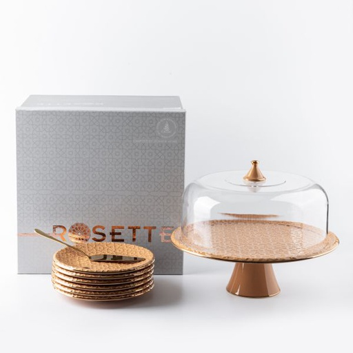 [ET2205] Cake Serving Set From Rosette - Orange