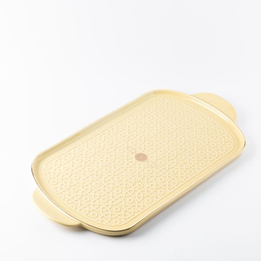 [ET2231] Serving Tray From Rosette - Ivory