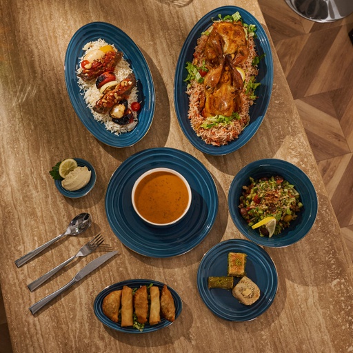 [ET1397] Blue - Dinner Set of 36 Pcs From Harmony