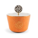 Medium Date Bowl From Zuwar - Orange