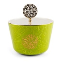 Large Date Bowl From Zuwar - Green