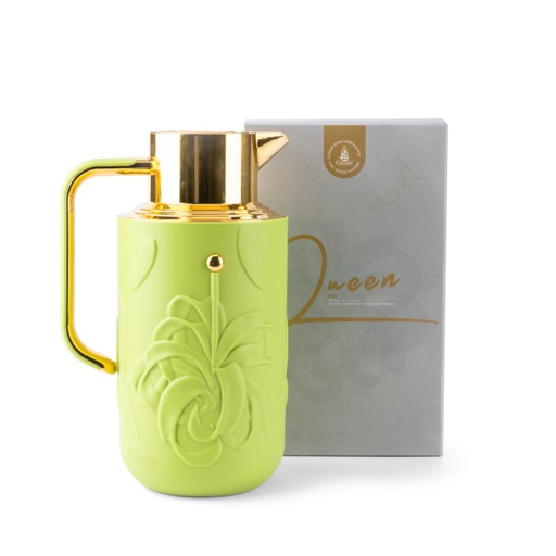 [JG1147] Vacuum Flask For Tea And Coffee From Queen - Green